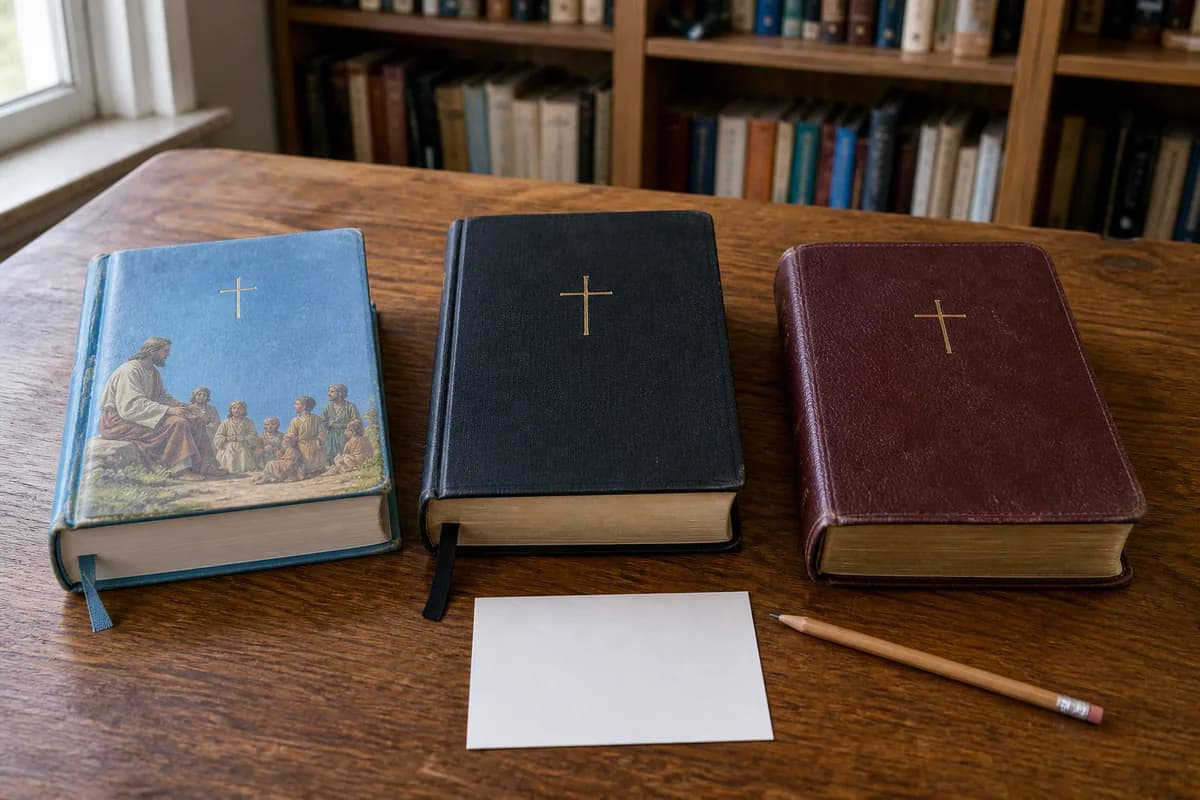 Porównanie wydań Biblii odpowiednich dla dziecka