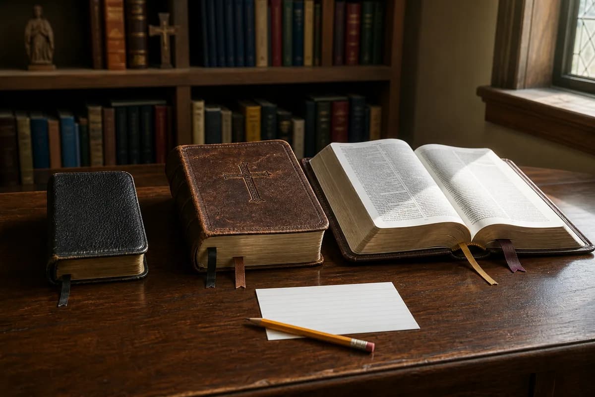 Porównanie kilku wydań Biblii na prezent