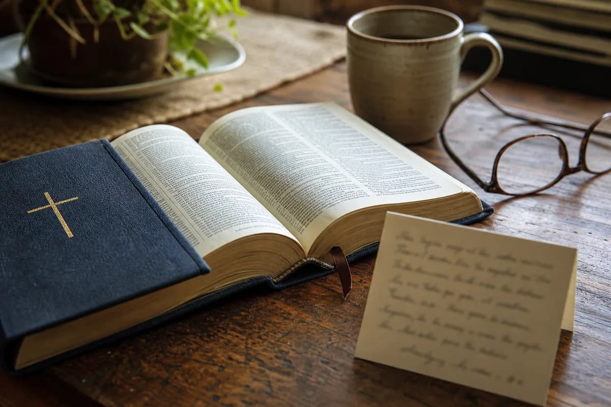 Biblia przygotowana jako prezent z dedykacją